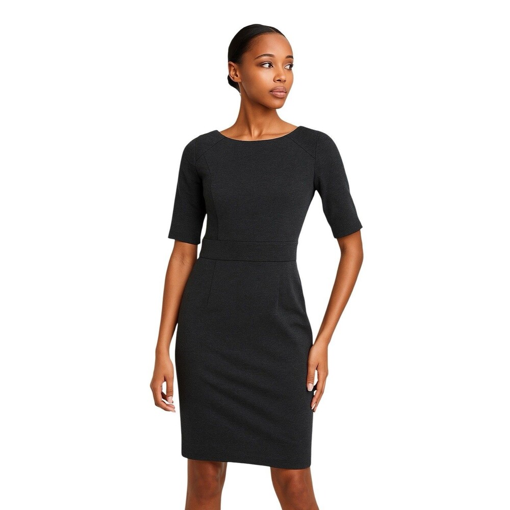 Trina Turk Dark Gray Knit Dress Size Small